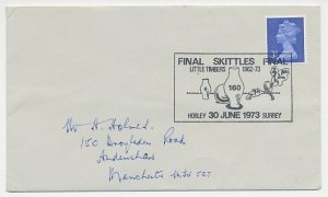 Cover / Postmark GB / UK 1973 Skittles