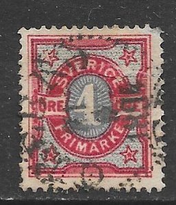 Sweden 55: 4o Numeral, used, F-VF