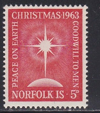 Norfolk Island # 65, Christmas - Star of  Bethlehem, NH, 1/2 Cat.