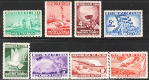 1936 Cuba Stamps Maximo Gomez Birth Centenary Complete Set  NEW