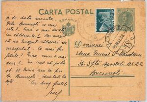 62411 - ROMANIA - POSTAL HISTORY: POSTAL STATIONERY CARD from CURTEA ARGES 1938