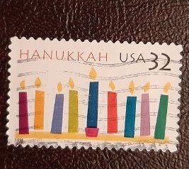 US Scott # 3118; 32c used Hanukkah from 1996; VF centering