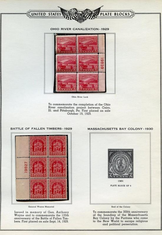 UNITED STATES PLATE BLOCK LOT B IN SEALED MOUNTS BELIEVED TO BE MINT NH AS SHOWN 