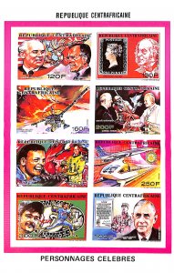 Central Africa 1990, Events 8v m/s, imperforated, MNH