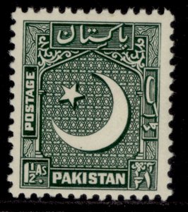 PAKISTAN GVI SG45, 1½a grey-green, NH MINT.