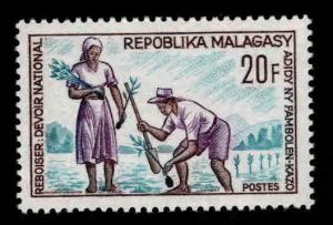 Madagascar Scott 380 MH* 1966 reforestation stamp