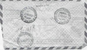 bolivia to buenos aires 1936 stamp cover Ref 9170