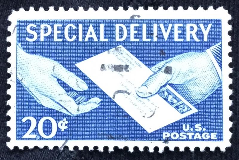 US #E20 Used Single Letter Hand to Hand