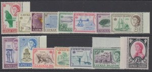 Cayman Islands, Scott 153-167 (SG 165-179), MLH