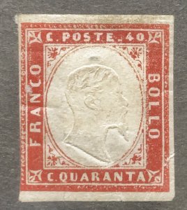 AlexStamps SARDINIA #13 VF Mint Genuine