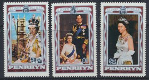 Penrhyn     SC# 87 - 89   MNH   QE II Silver Jubilee    see details/scans 