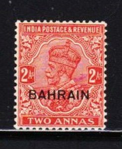 Album Treasures  Bahrain Scott # 6  2a  George V Overprint  Mint Hinged