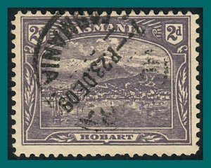 Tasmania 1907 Hobart, 2d perf 11 used #104,SG251b