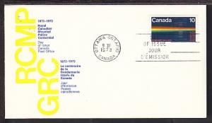 Canada RCMP 1973 Canada Post U/A FDC BIN
