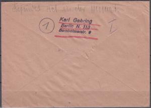 Germany - 18.11.1944 Munich Putsch as single franking on cover from Berlin(2054)