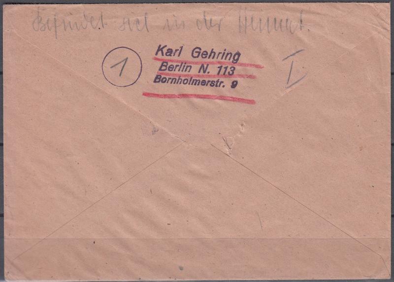 Germany - 18.11.1944 Munich Putsch as single franking on cover from Berlin(2054)