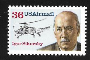 SC# C119 - (36c) - Igor Sikorsky - MNH single