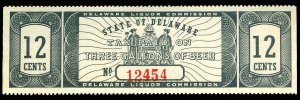 U.S. DELAWARE ST. REVS B25  Mint (ID # 73859) 