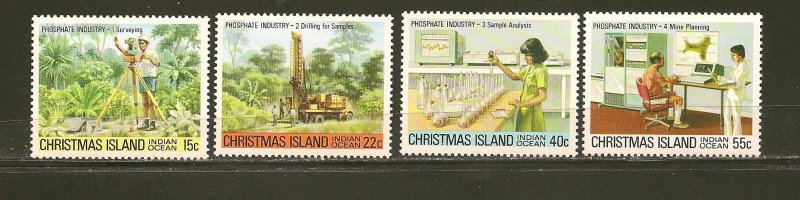 Christmas Island 95-98 Phosphate Industry May 5 1980 Set of 4 MNH