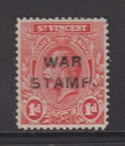 St Vincent - Scott MR1 - War Stamp Issue -1916 - Mint - Single 1d Stamp