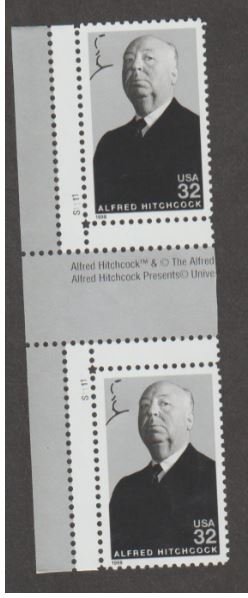 U.S. Scott #3226 Alfred Hitchcock Stamps - Mint NH Horizontal Gutter Pair