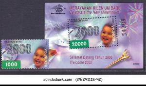 INDONESIA - 2000 CELEBRATE THE NEW MILLENNIUM - SET OF 1-STAMPS & 1-M/S MNH