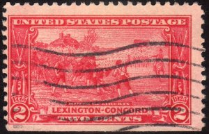 1925, US 2c, Used, Lexington-Concord, Sc 618