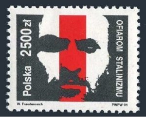 Poland 3045 two stamps, MNH. Michel 3338. Victims of Stalinism, 1991.