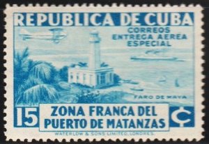 1936 Cuba Stamps Sc CE1 Matanzas Harbor Maya Lighthouse NEW