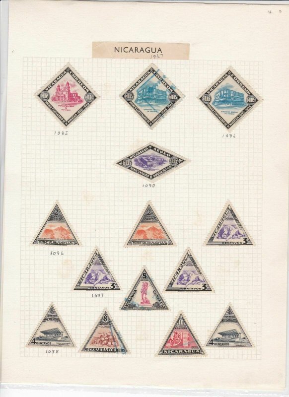 nicaragua stamps on page ref 16538