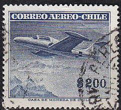 CHILE [1955] MiNr 0502 ( O/used ) Flugzeuge