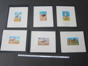 Niger 1978 Sc 447-52 Imperf. 6 De Luxi Sheets WWF set MNH