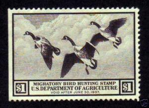 United States-1936-SC RW3-H-Canada Geese-Hunting