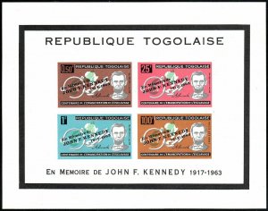 Togo C41a,C41a var,MNH.Michel Bl.12,415-418 Bl.13.Memory of John F.Kennedy,1964.