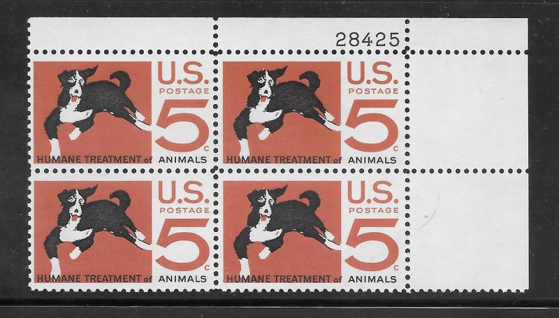 #1307 MNH Plate Block