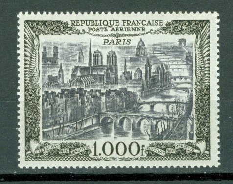 FRANCE PARIS #C27...MINT LIGHT H...$90.00