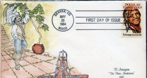 UNITED STATES 1984 DOUGLAS FAIRBANKS FIRST  DAY COVER