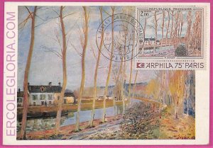 ag3333 - FRANCE - POSTAL HISTORY - Maximum Card - ART, A.Sisley-