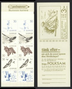 Sweden Sc# 803a MNH Booklet 1968 30o Animals