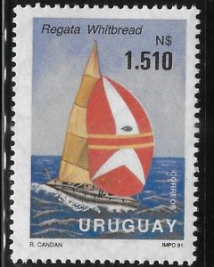 Uruguay 1991 Whitbreed around the world race sailing ship Sc 1391 MNH A400