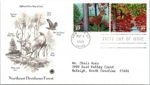 FDC 2005 SC #3899 Northeast Deciduous Forest - New York, Ny - Pair - J2918