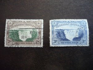 Stamps - Southern Rhodesia - Scott# 31-32 - Used Part Set of 2 Stamps