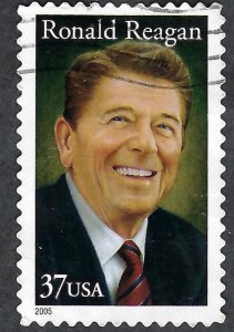 United States #3897 37¢ Ronald Reagan (2005). Used.