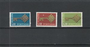 Portugal  Scott#  1019-1021  MNH  (1968 Europa)