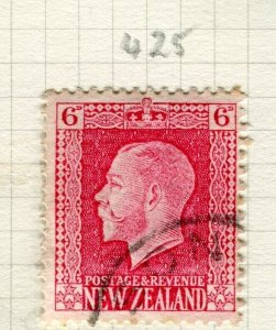 NEW ZEALAND; 1915-30 early GV portrait issue used SG Identified Shade of 6d.