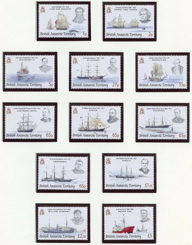 BRITISH  ANTARCTIC TERRITORY SELECTION 2009 ISSUES ON  PAGES STAMPS MINT NH