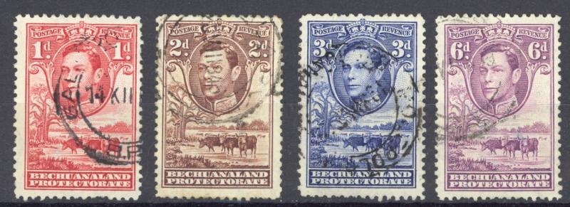 Bechuanaland Protectorate Sc# 125-130 (Assorted) Used 1938 KGVI 