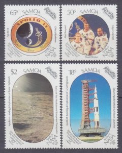 1989 Samoa 685-688 25 years of Apollo 11 moon landing