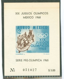 Mexico #C311a  Souvenir Sheet