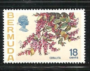 Album Treasures Bermuda Scott # 265 18c Flowers Coralita Mint Nh-